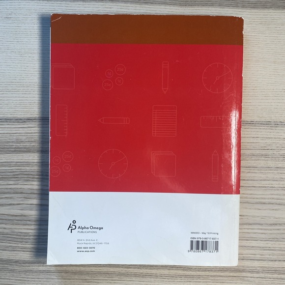 Alpha Omega Math Homeschool Curriculum Kindergarten Lifepacs Christian - Picture 2 of 16